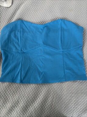 a new day Bright Turquoise Strapless Bustier